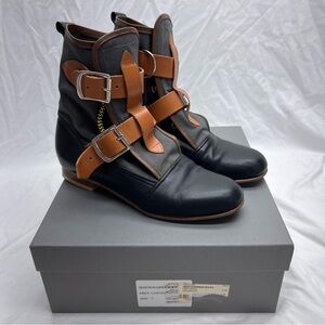 Vivienne Westwood Worlds End Seditionary Boot Grey Canvas UK 5